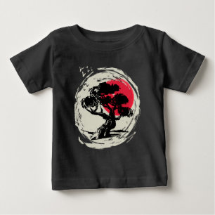 Bonsai Art Japansk solnedgång T Shirt