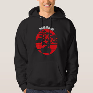 Bonsai Babe Japanska Träd Zen Retro Hoodie