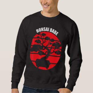 Bonsai Babe Japanska Träd Zen  Retro Lång Ärmad Tröja