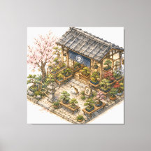 Bonsai Butik Vattenfärg