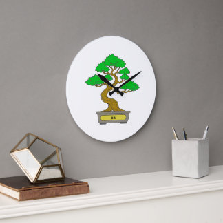 Bonsai clock stor klocka