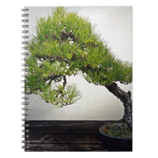 Bonsai för japansvartgräs anteckningsbok med spiral