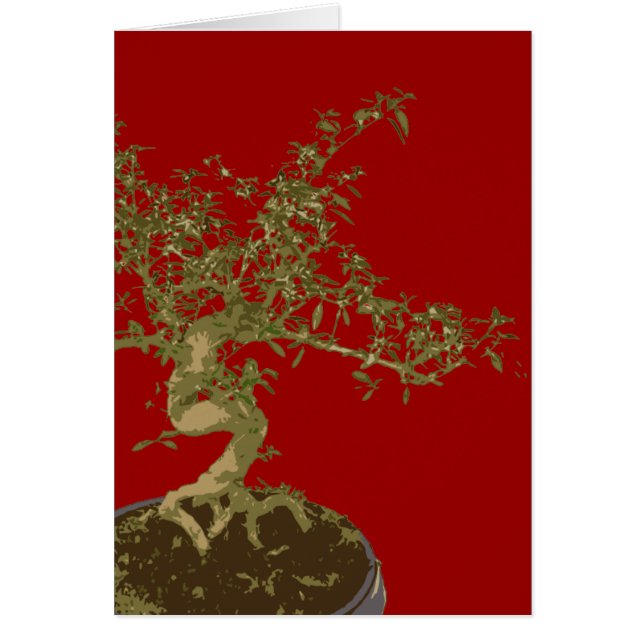 Bonsai Hälsningskort (Framsidan)