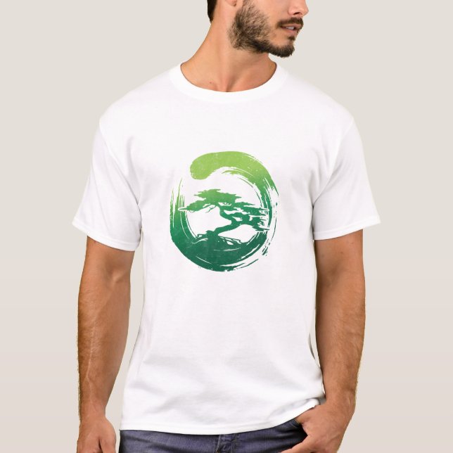 Bonsai i enso t shirt (Framsida)