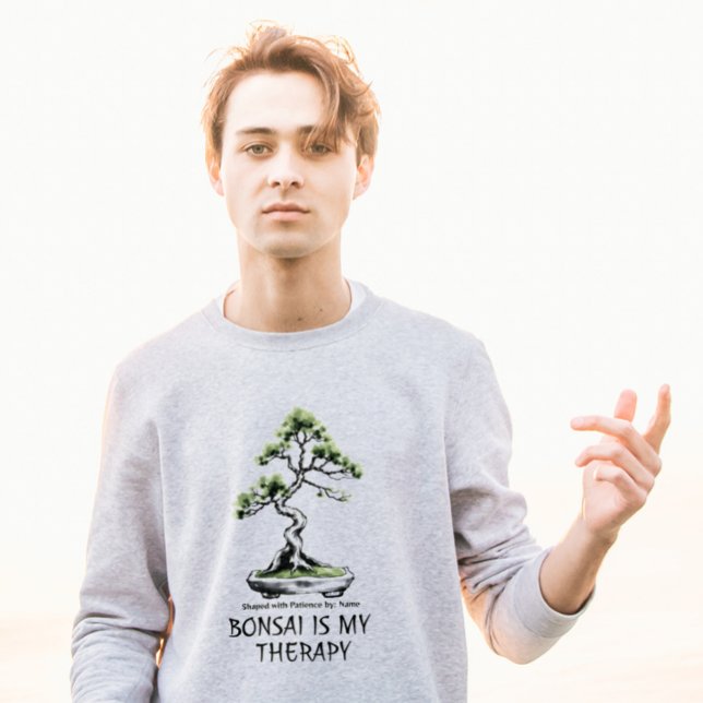 Bonsai is My Therapy funny quote for bonsai lovers T Shirt (Skapare uppladdad)
