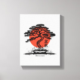 Bonsai Japansk Kanji-Personlig Canvastryck