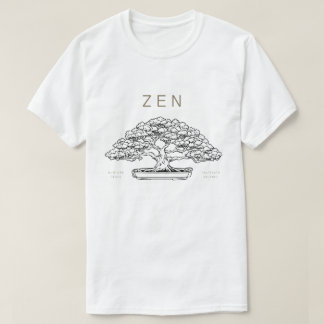 Bonsai, japansk temaminimalist t shirt
