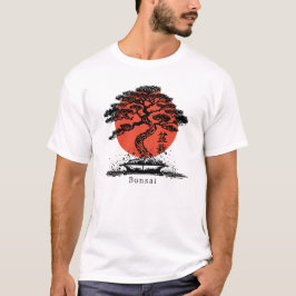 Bonsai Japanska Kanji Personlig T-Shirt