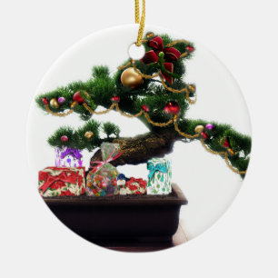 Bonsai Julgran Julgransprydnad Keramik