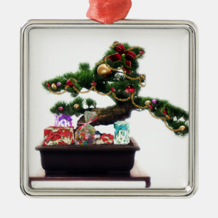 Bonsai Julgran Julgransprydnad Metall