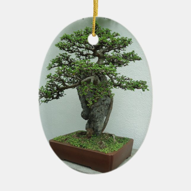 bonsai julgransprydnad keramik (Framsidan)