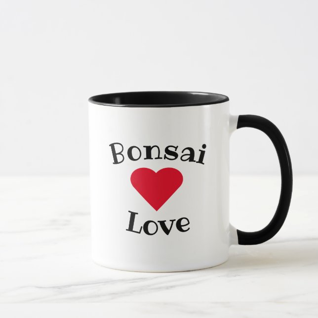 Bonsai Kärlek Hjärtat Mugg (Höger)