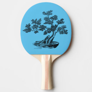Bonsai - kinesisk Stil - svart-vit tote-bag Pingisracket