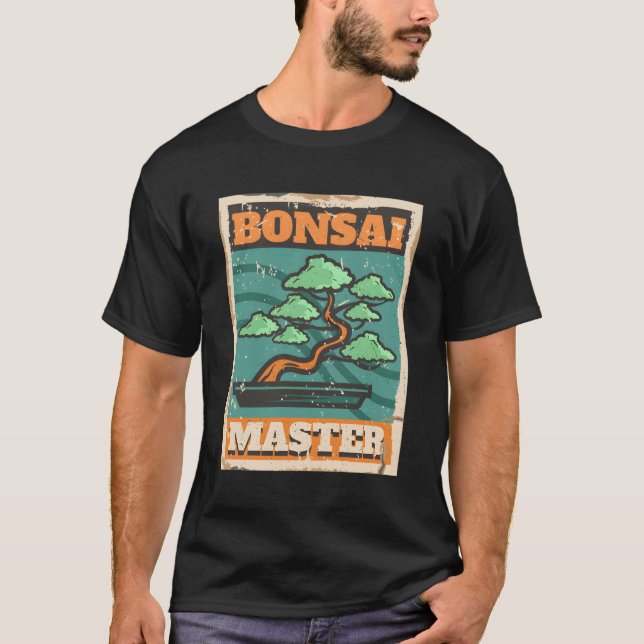 Bonsai Master Bonzai Träd T Shirt (Framsida)