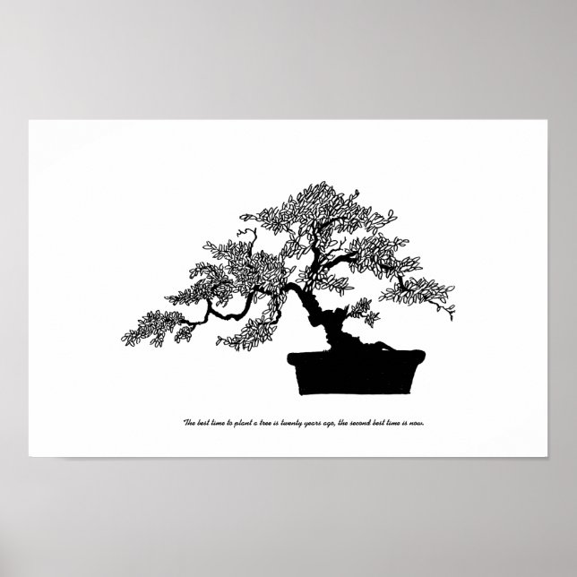 Bonsai Poster med text (Framsidan)