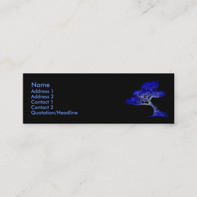 Bonsai-profilkort Mini Visitkort (Framsida)
