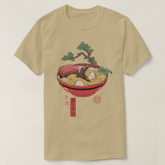 Bonsai Ramen T Shirt (Design framsida)