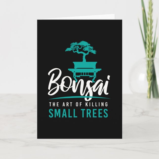 Bonsai som dödar småskalig Träd Träd Garden Kort (Framsida)