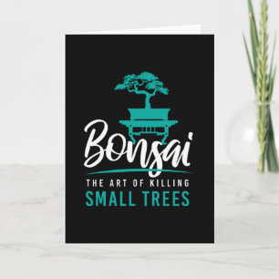 Bonsai som dödar småskalig Träd Träd Garden Kort