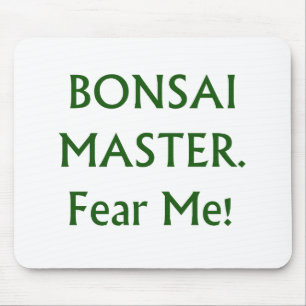 Bonsai styr fruktar mig grön text musmatta