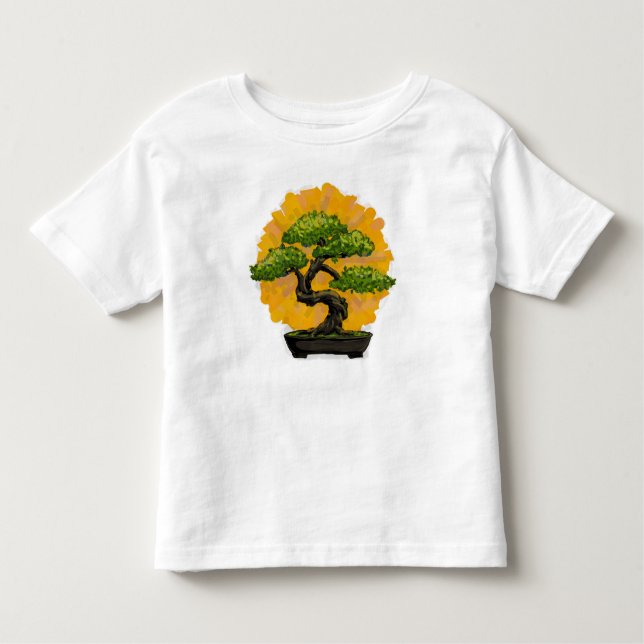 Bonsai Träd Älskare T Shirt (Framsida)