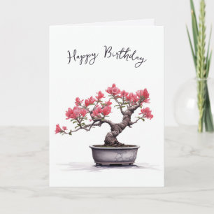Bonsai Träd Birthday Kort