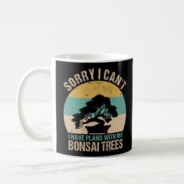 Bonsai Träd - Coola Inomhusanläggningar Älskare  Kaffemugg (Vänster)