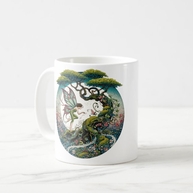 Bonsai Träd Fairy Kaffemugg (Framsida vänster)