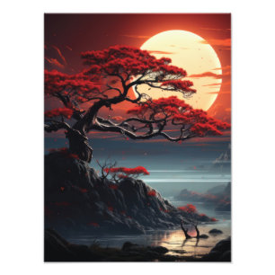 Bonsai Träd Fototryck