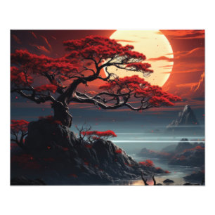 Bonsai Träd Fototryck
