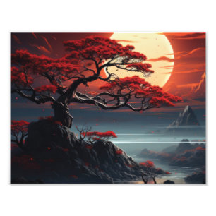 Bonsai Träd Fototryck