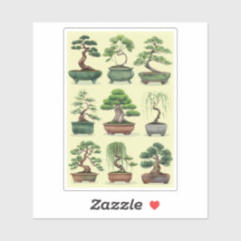 Bonsai träd-grupp klistermärken