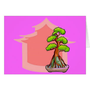 Bonsai Träd Hälsningskort
