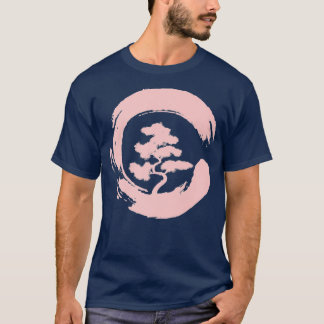 Bonsai Träd i Enso Circle Japansk Zen-gåva T Shirt