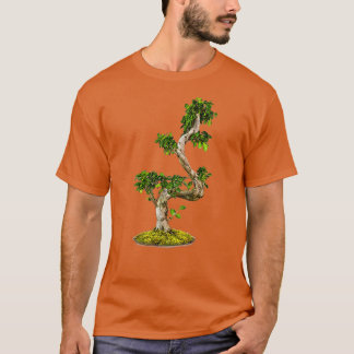 Bonsai Träd i hand grönt Natur isolerad vit Ba T Shirt