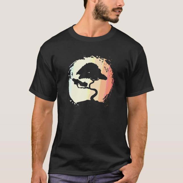 Bonsai Träd  Japan Aesthetic Zen Buddhist T Shirt (Framsida)