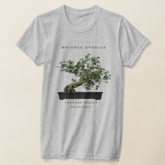 Bonsai Träd, Japan Art T Shirt (Laydown)