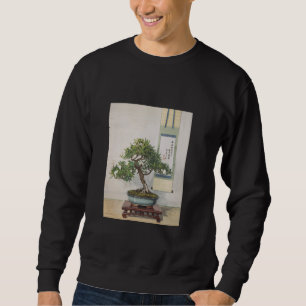 Bonsai Träd Japansk kultur Zen Vintage Lång Ärmad Tröja