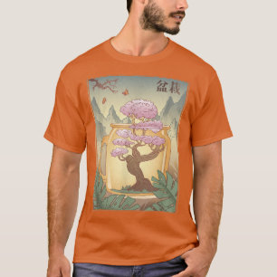 Bonsai Träd japansk Sakura Cherry Blommar Träd Ae T Shirt