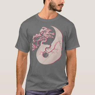 Bonsai Träd japansk tradition Yin Yang Zen Yoga T Shirt