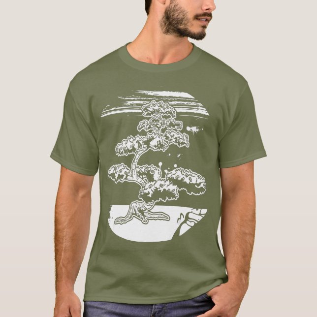 Bonsai Träd Japansk Zen Master Gift (4) T Shirt (Framsida)