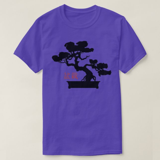 Bonsai Träd japanska minimalistformade Pocket Bons T Shirt (Design framsida)
