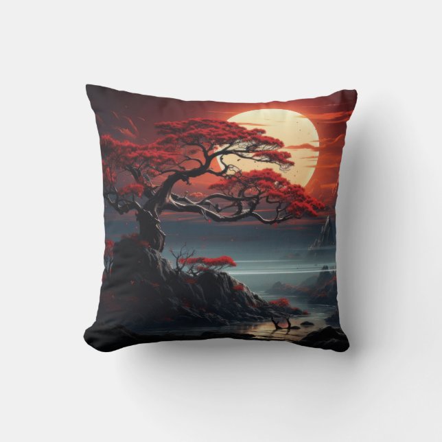 Bonsai Träd Kudde (Framsida)