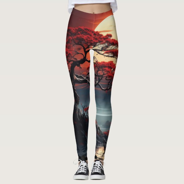 Bonsai Träd Leggings (Framsida)