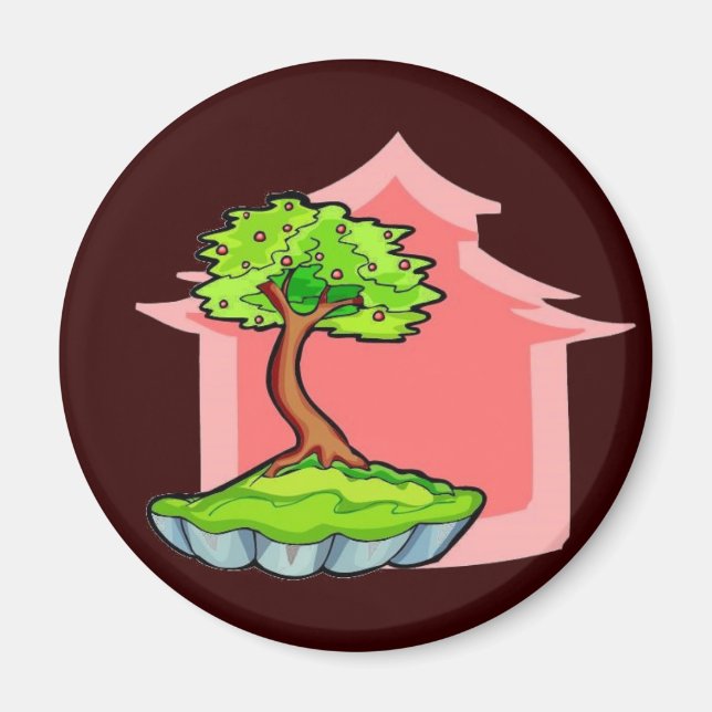 Bonsai Träd Magnet (Framsidan)