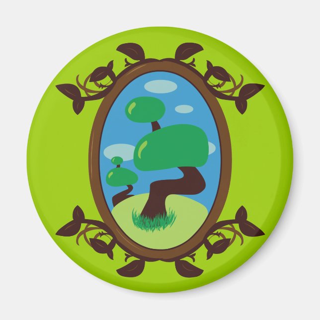 Bonsai Träd Magnet (Framsidan)