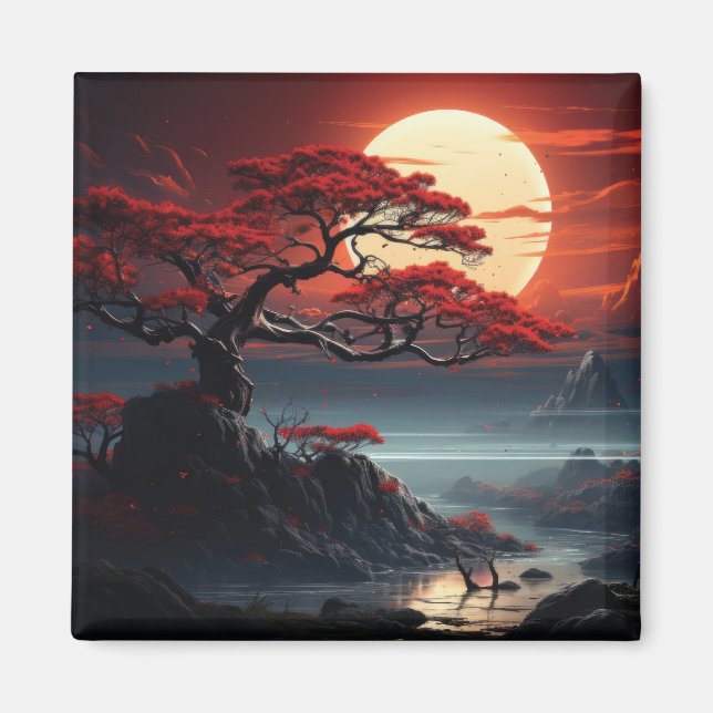 Bonsai Träd Magnet (Framsidan)