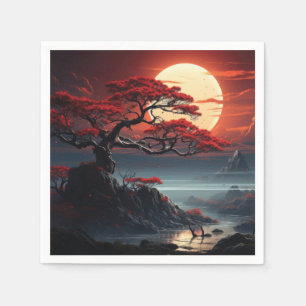 Bonsai Träd Pappersservett