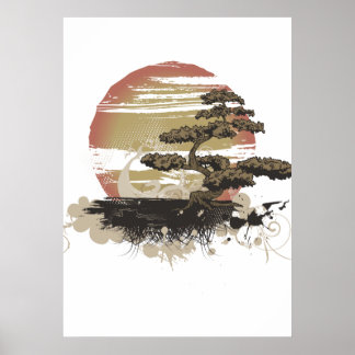 Bonsai Träd Poster