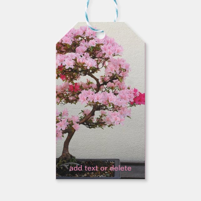 Bonsai Träd Presentetikett (Framsidan)